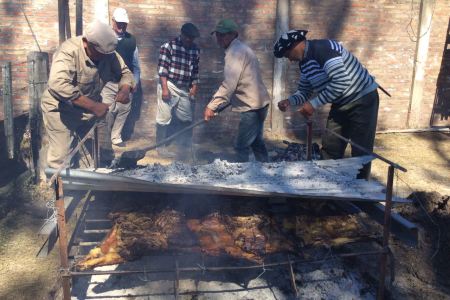 Asado con cuero